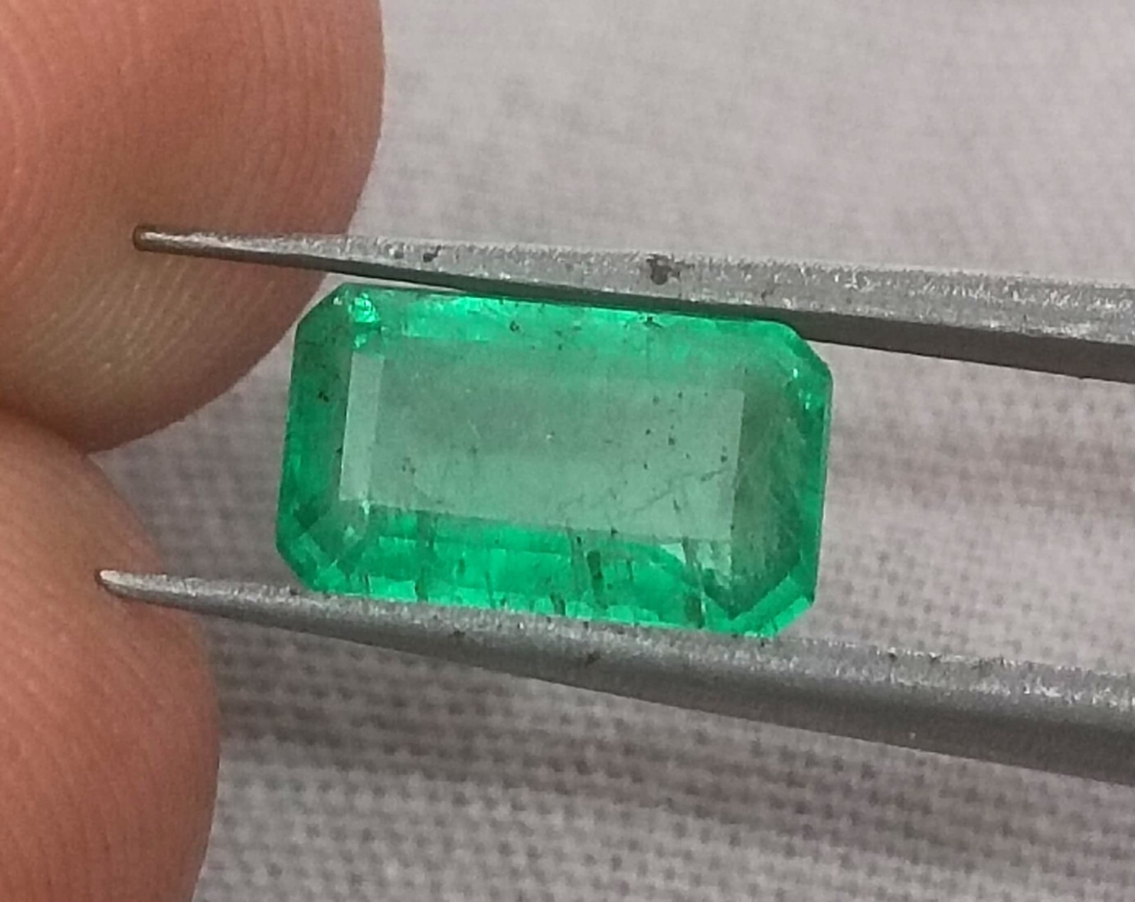 1.83ct Natural Panjshir Emerald Medium Green Octagon Loose Gemstone