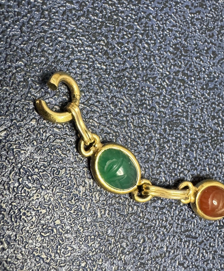 Vintage JB Champion 12 Karat Gold Filled Scarab Ladies Watch Band NewOldStock