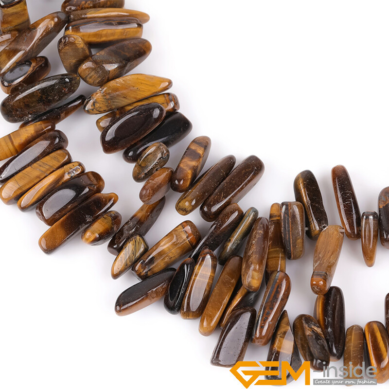 Natural Freeform Gemstone Sticks Spike Chips Beads For Jewellery Making 15″ AU
