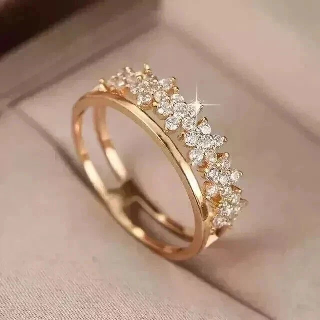 2Ct Round Cut Lab Created Diamond 14K Yellow Gold FN Wedding Band Ring
