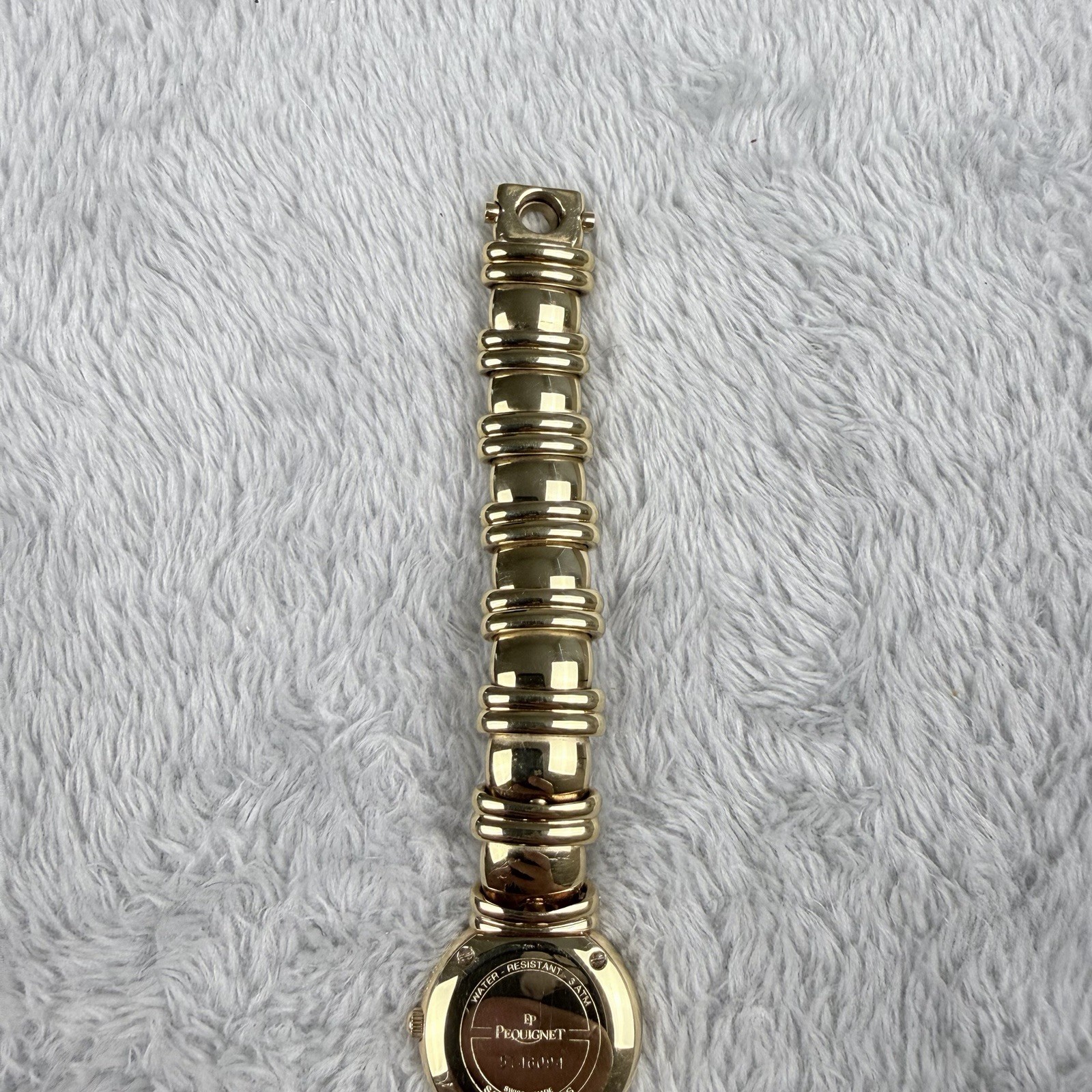 Pequignet Emile Moorea Watch Swiss 18k Gold Rolled Women’s Quartz NEW BATTERY