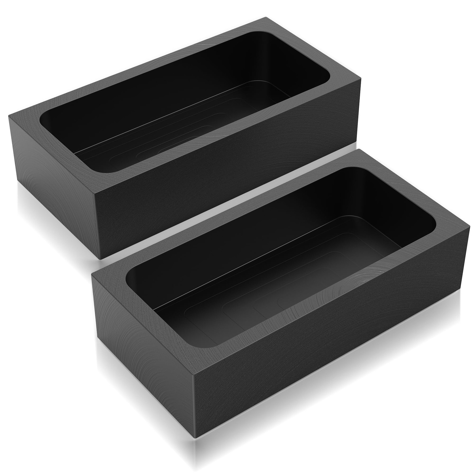 Premium High Purity Graphite Ingot Mold For Gold Silver Copper Metal 1kg 2PC