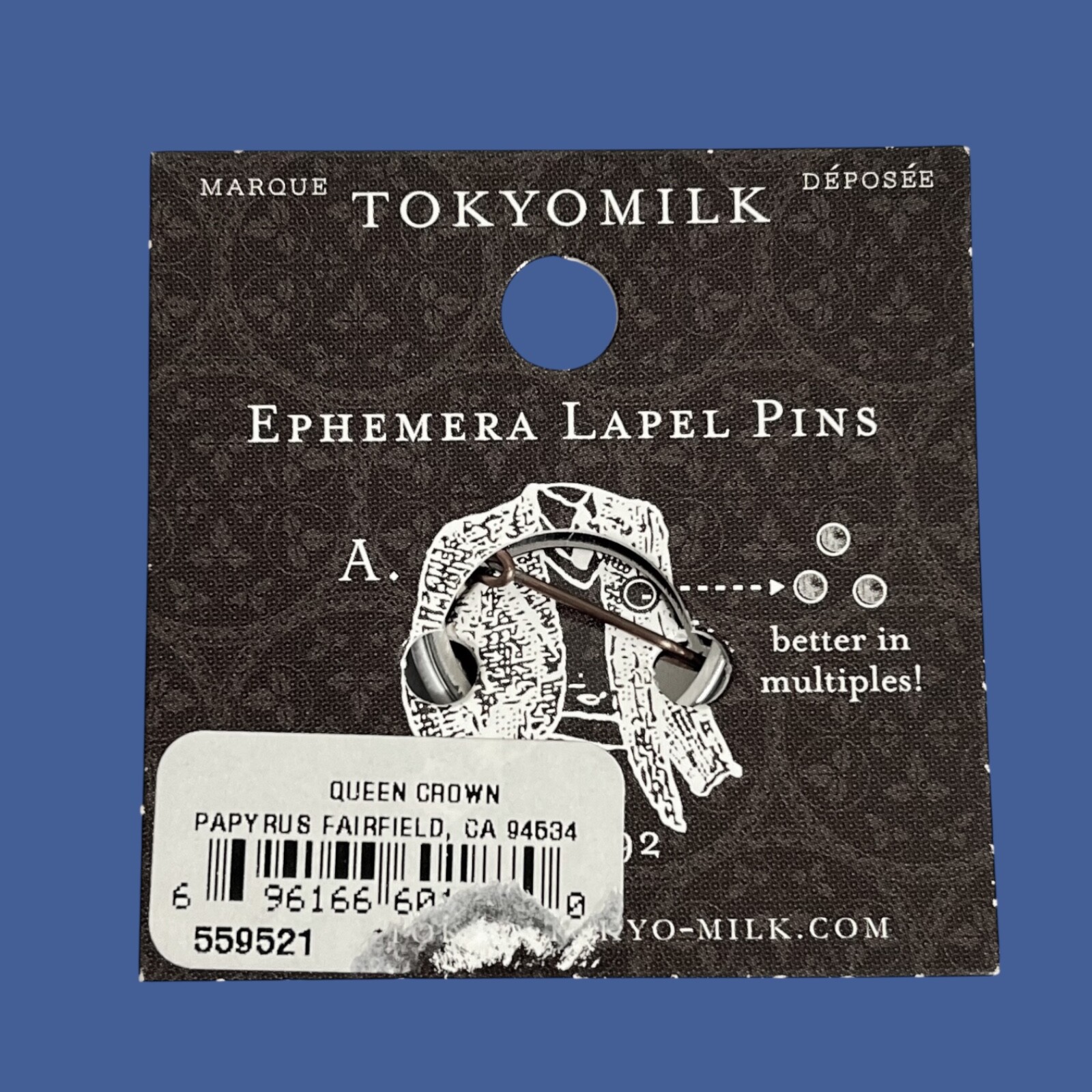 Queen Crown Ephemera Pin Button Little Art Tokyomilk Objects To Desire Pinback