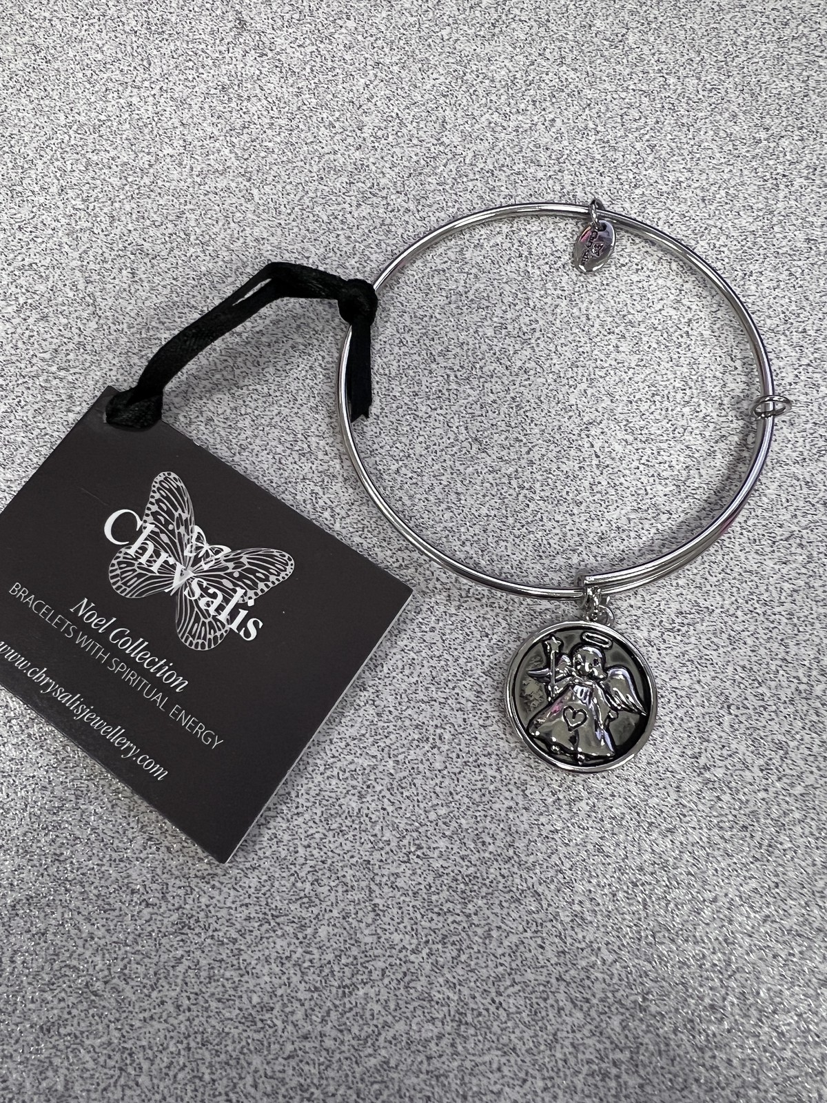 Chrysalis Angel Expandable Bangle CRBT0404SPSML 2.25″ diameter
