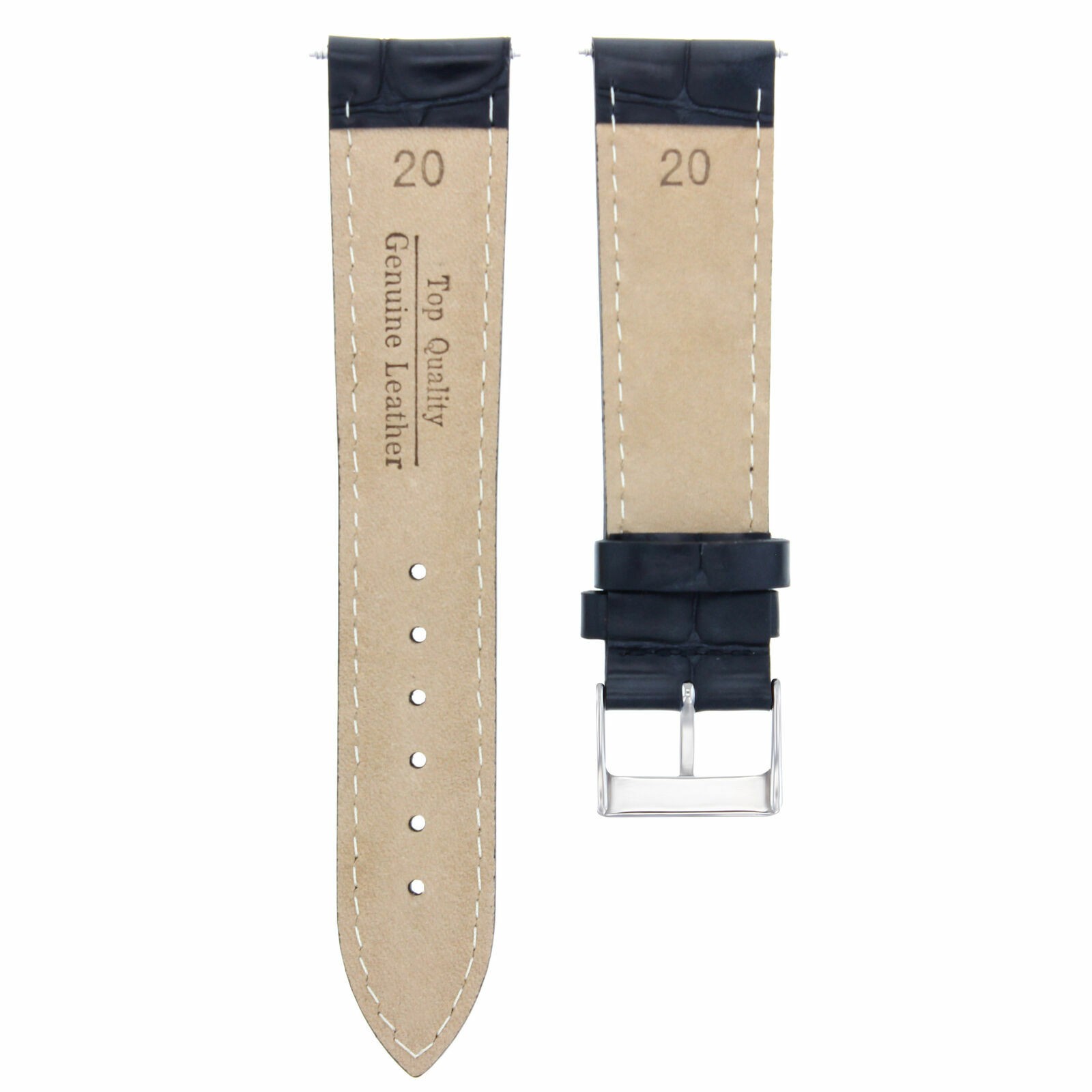 17-18-19-20-21-22-23-24MM GENUINE LEATHER WATCH BAND STRAP FOR MENS MOVADO WATCH