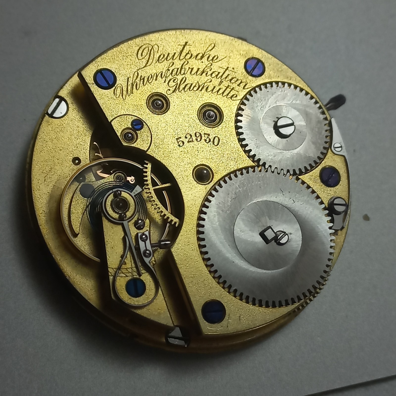RARE VINTAGE A LANGE SÖHNE GLASHÜTTE POCKET WATCH MOVEMENT
