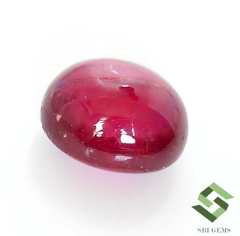 18.50×15.50 mm Natural Ruby Oval Cabochon 36.80 CTS Mozambique Loose Gemstone GF