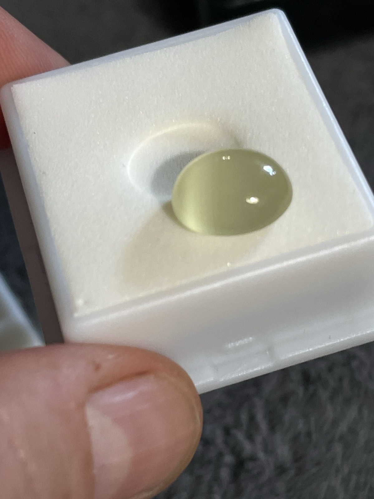 New In Box Green Apple Aragonite Cabochon 12x10mm Oval 5.59 ct
