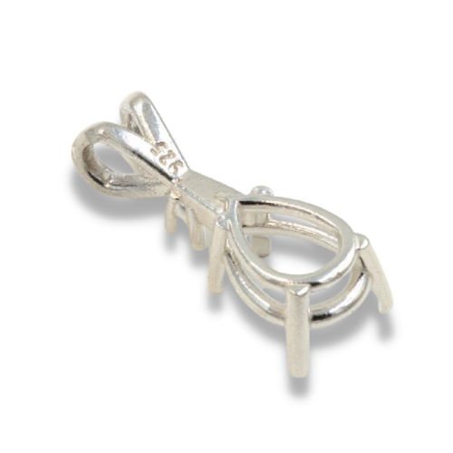 Pear Single Accent Pre-notched Pendant Mounting