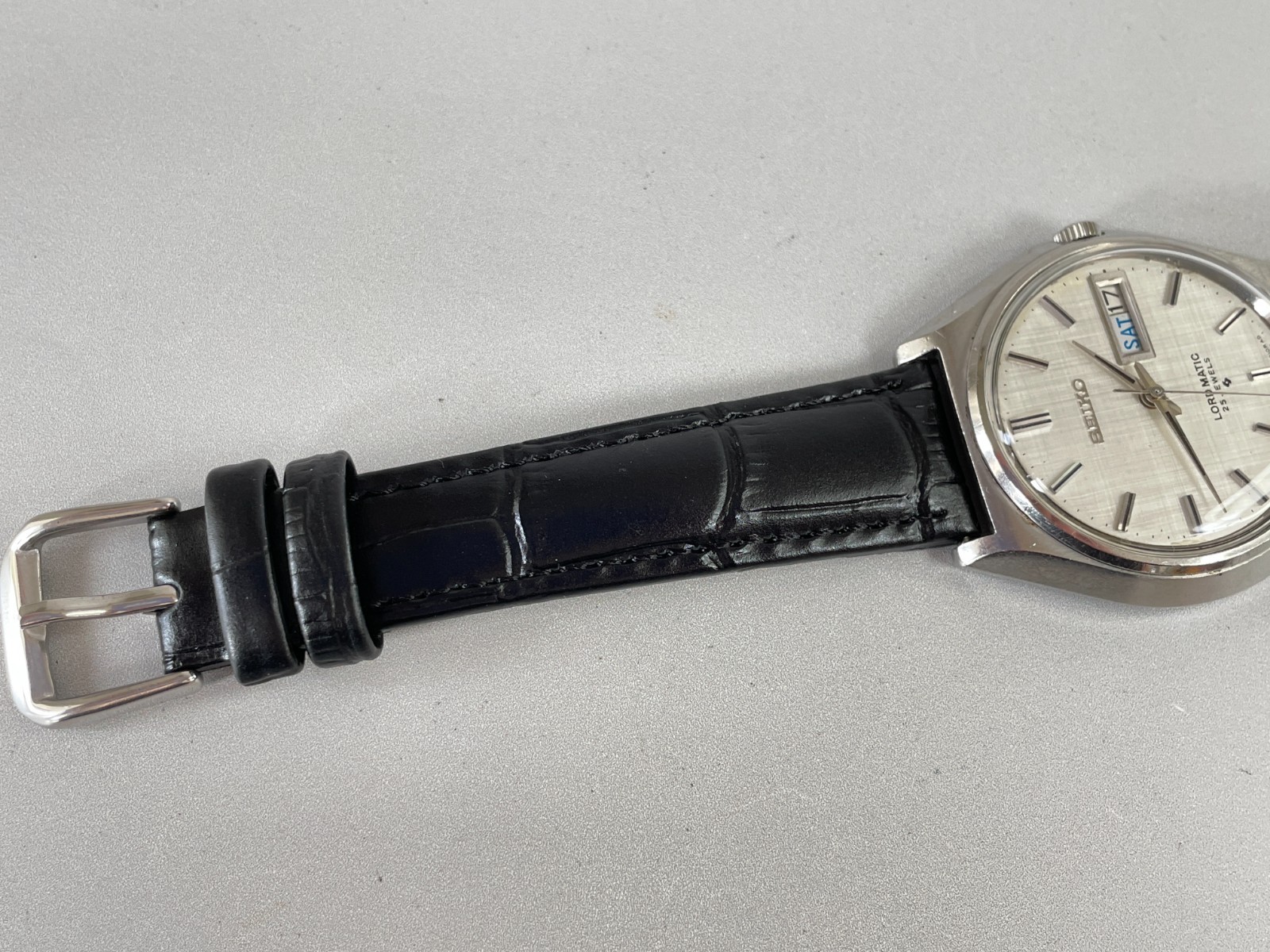 SEIKO LORD MATIC 5606-7010 [US Stock] Vintage 1968 Day Date AT Mens Watch N.Mint