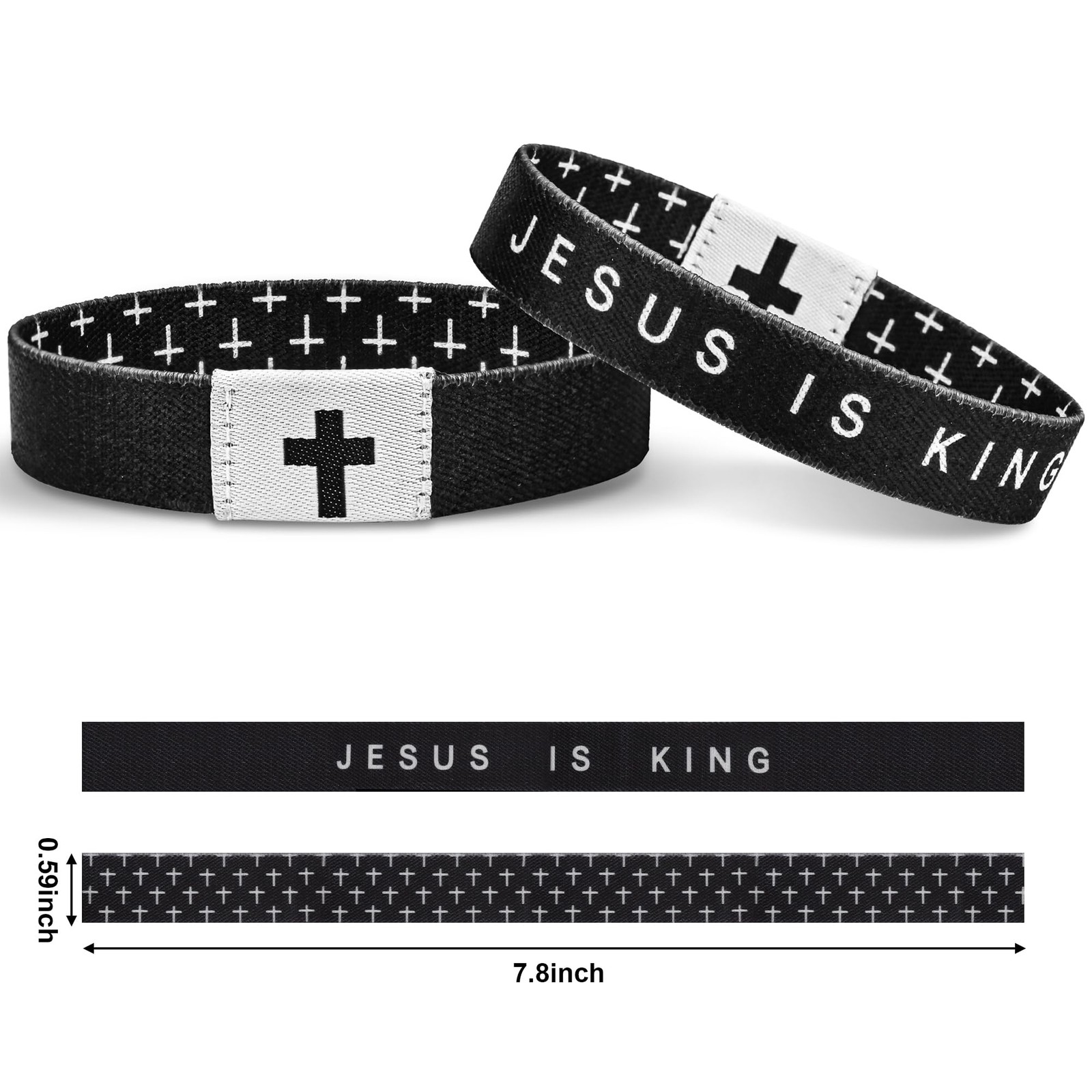 Daily Bible Verse Bracelet, Christian Bracelet for Women Men, Christian Jesus