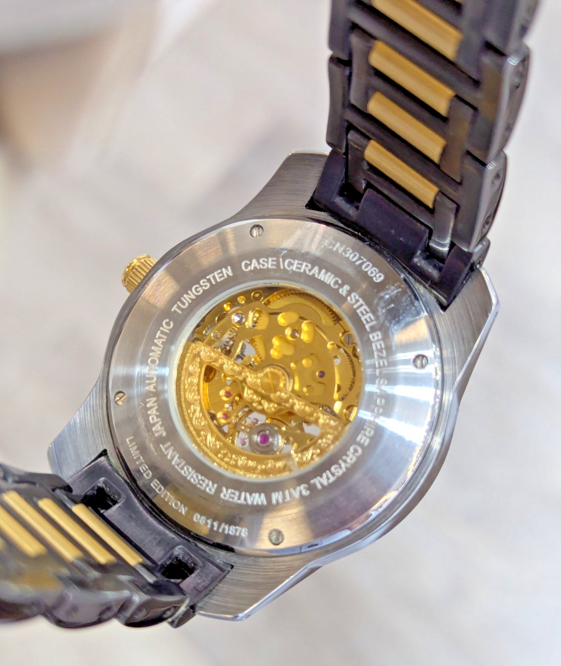 Croton Skeleton Dial Two-tone Limited Edition Men’s Watch CN307069YLSK