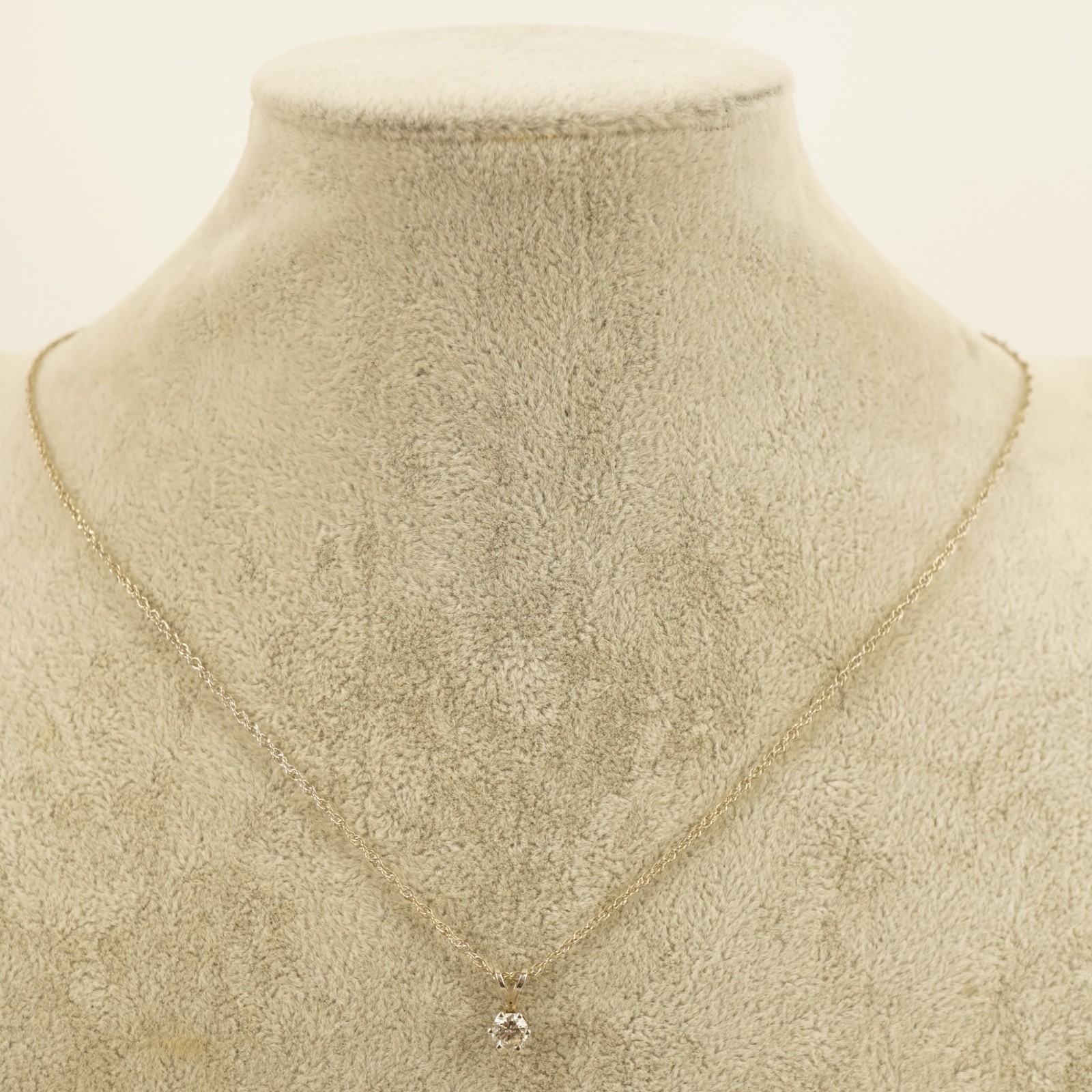 ELKA 14k White Gold & ~0.45tccw Diamond Pendant Necklace – Free Shipping USA
