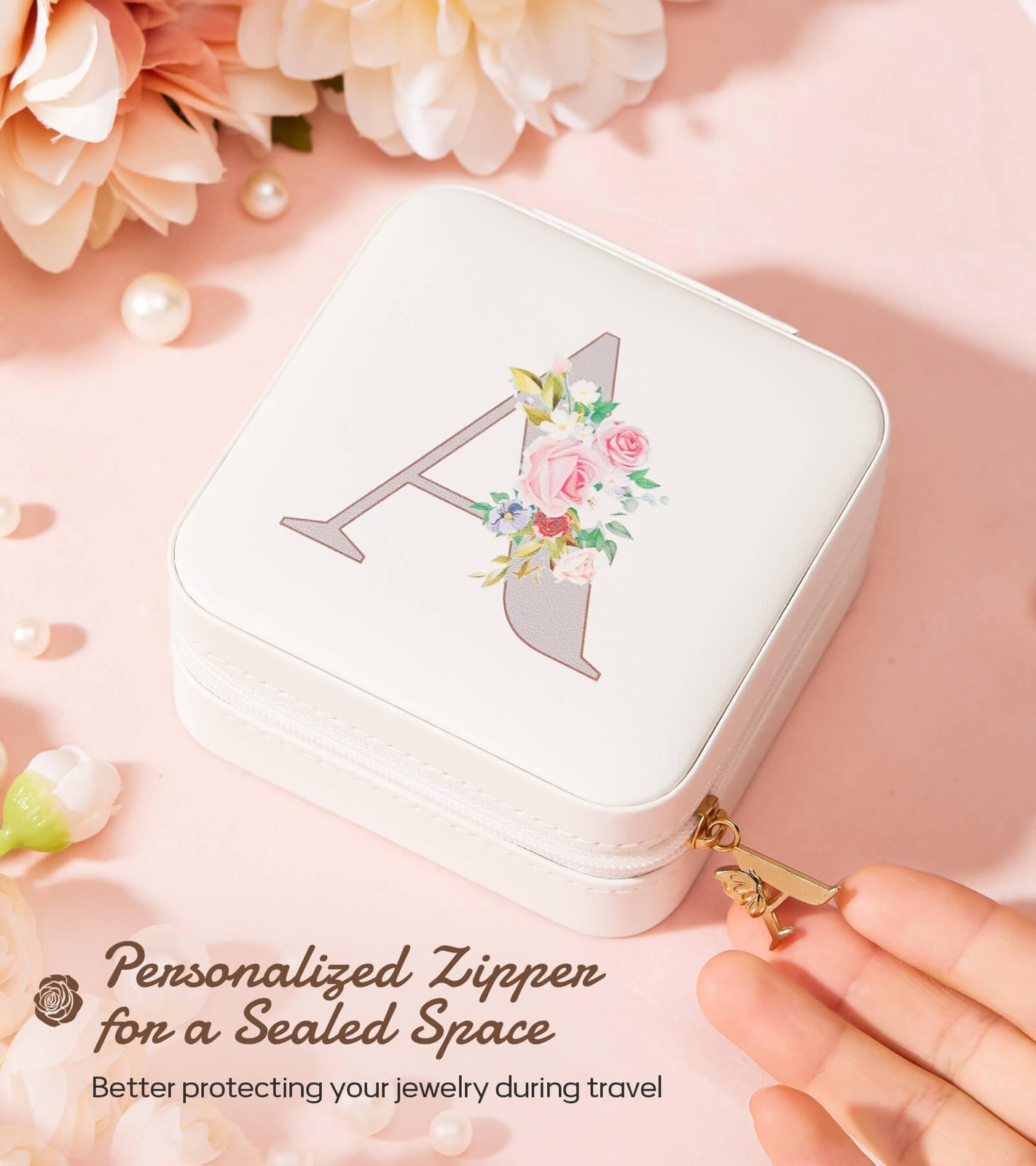 Travel Jewelry Box for Girls: Traveling Ring Case Gift for Women – Mini Organ…