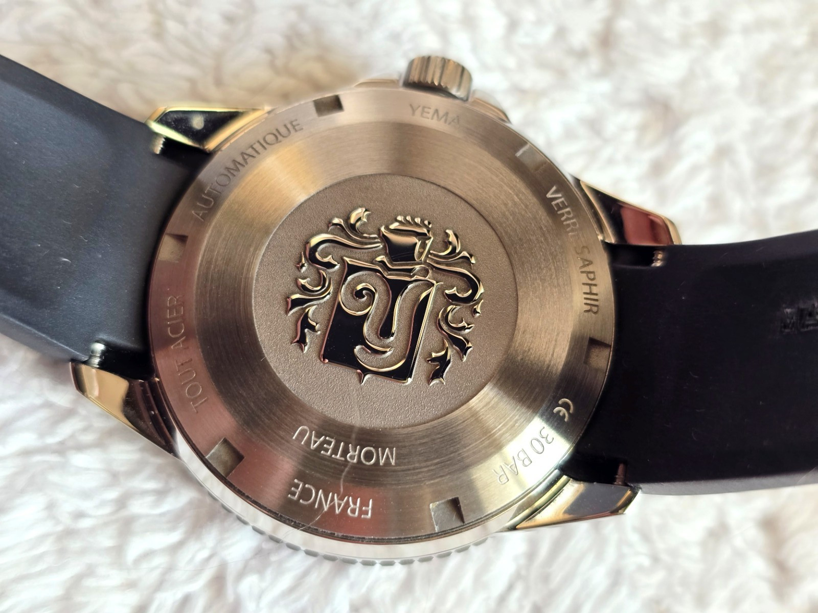 Yema Sous Marine 990 feet /300m Black Diver 40mm