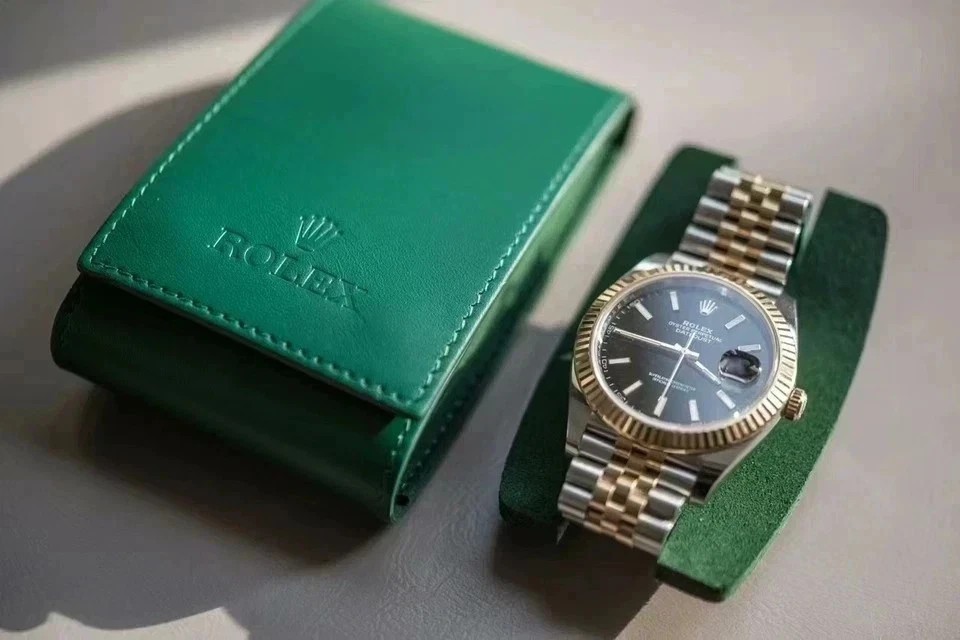 Rolex Case Leather Travel Pouch Service Center Premium Version-Gift For Watch