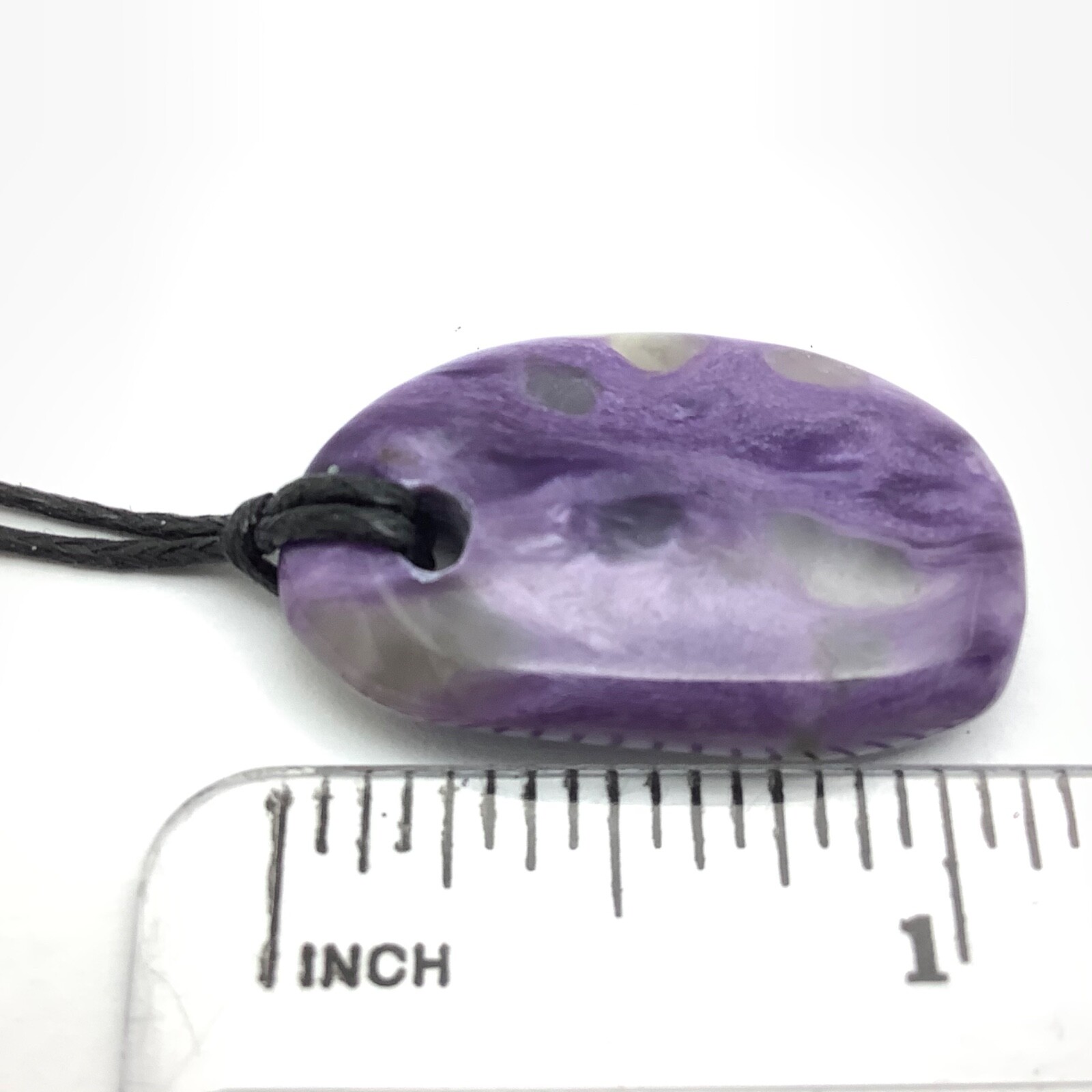 Siberian Charoite Pendant Simple Purple Gem Stone Necklace Siberia #15