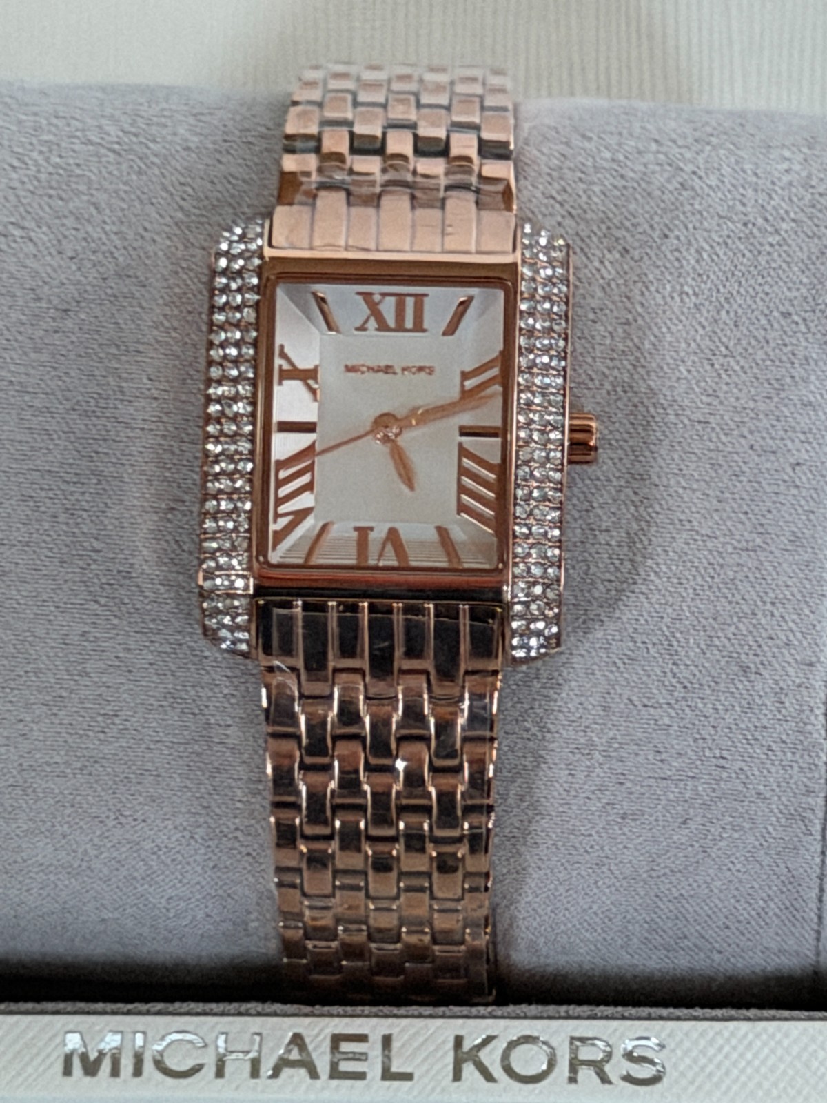 Michael Kors MK4743 Emery White Dial Rose Gold-Tone Women’s Watch BNIBox $250