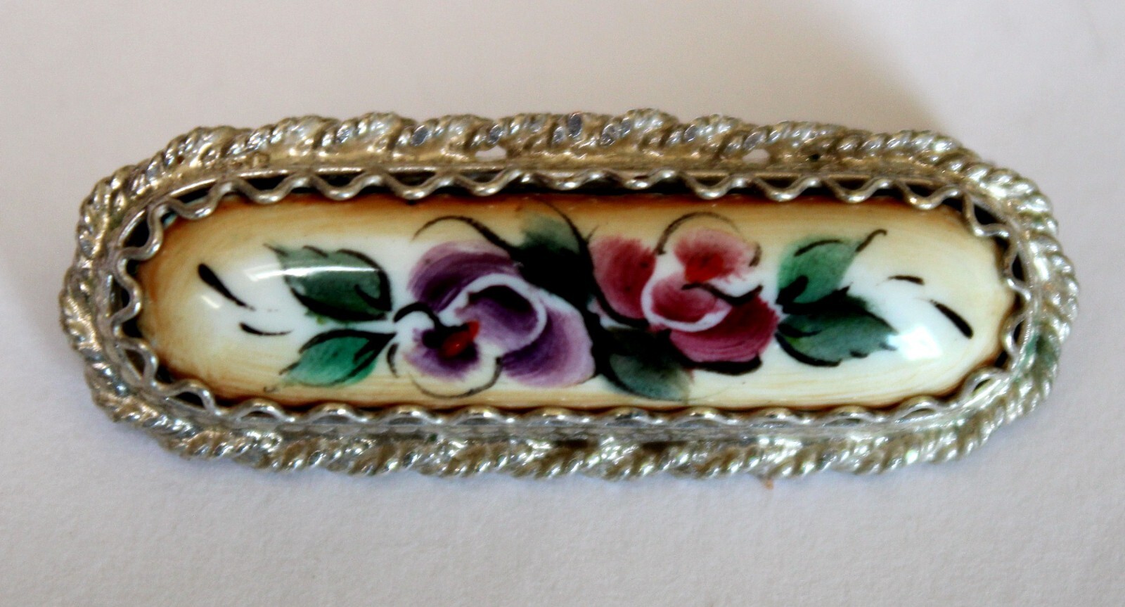 Vintage 1980 Russian Hand Painted Enamel Finift Jewelry Brooches 6 Variation #59