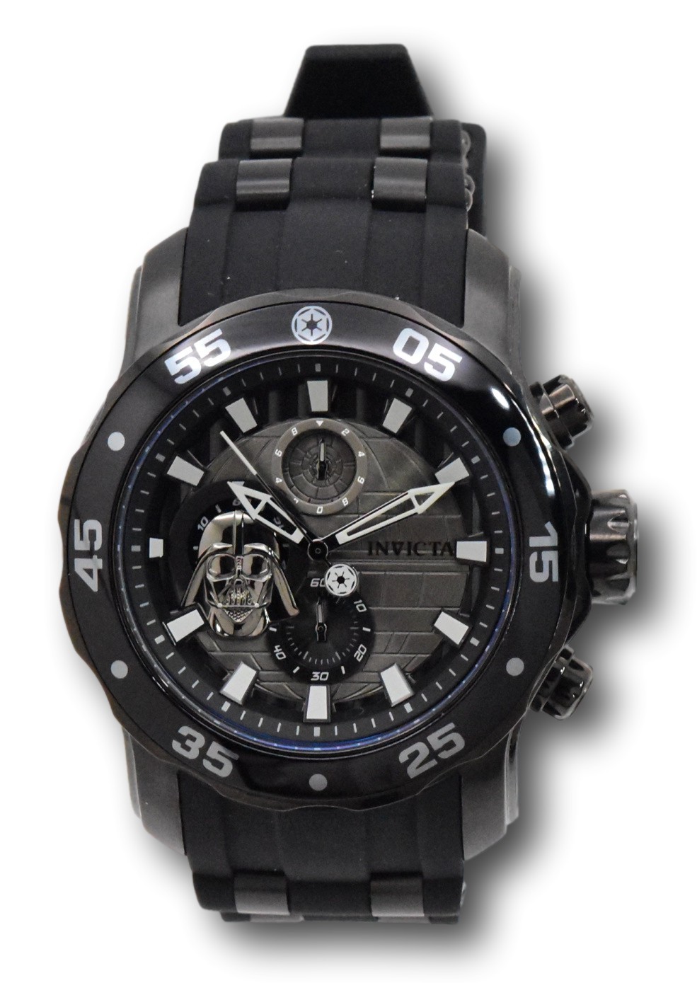 Invicta Star Wars Darth Vader Mens 48mm Limited Edition Black Chrono Watch 32526