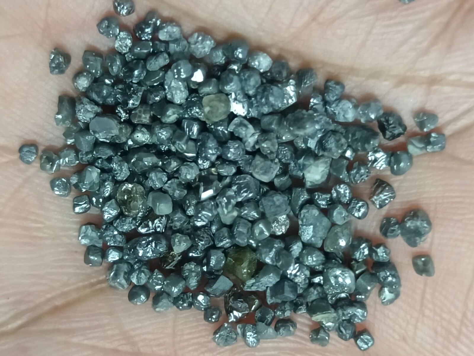 20.00 Ct Rare Black Natural Rough Loose Diamonds – Uncut Raw Stones for Jewelry