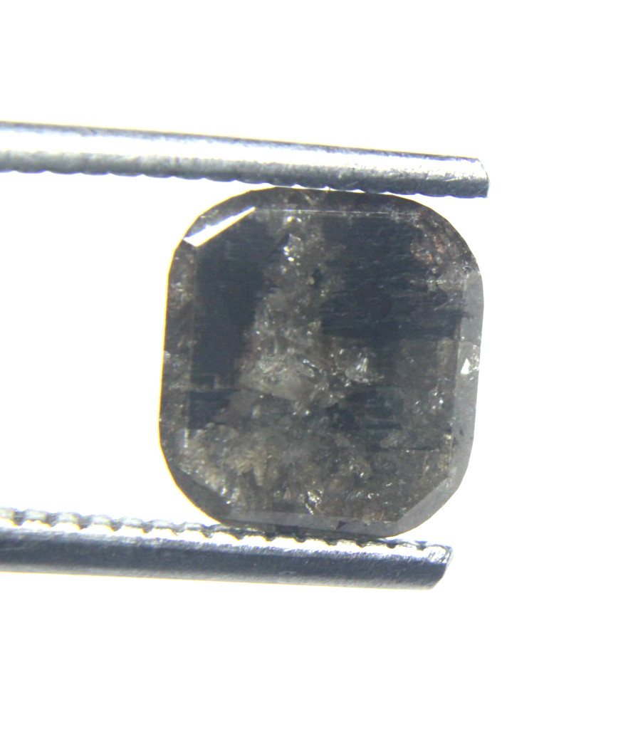 3.58Cts Checker Rose Cut Diamond Brown Cushion Cut 9.05×8.33×4.94 MM