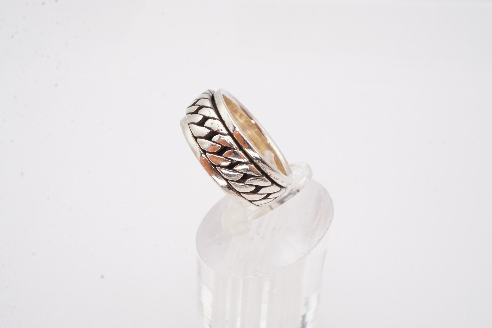 Sterling Silver 925 Spinner Ring Size 6.75 A5