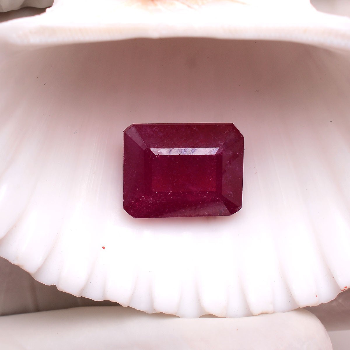11.40 Ct Natural Mozambique Ruby High Grade Cushion Cut Vivid Red Loose Gemstone