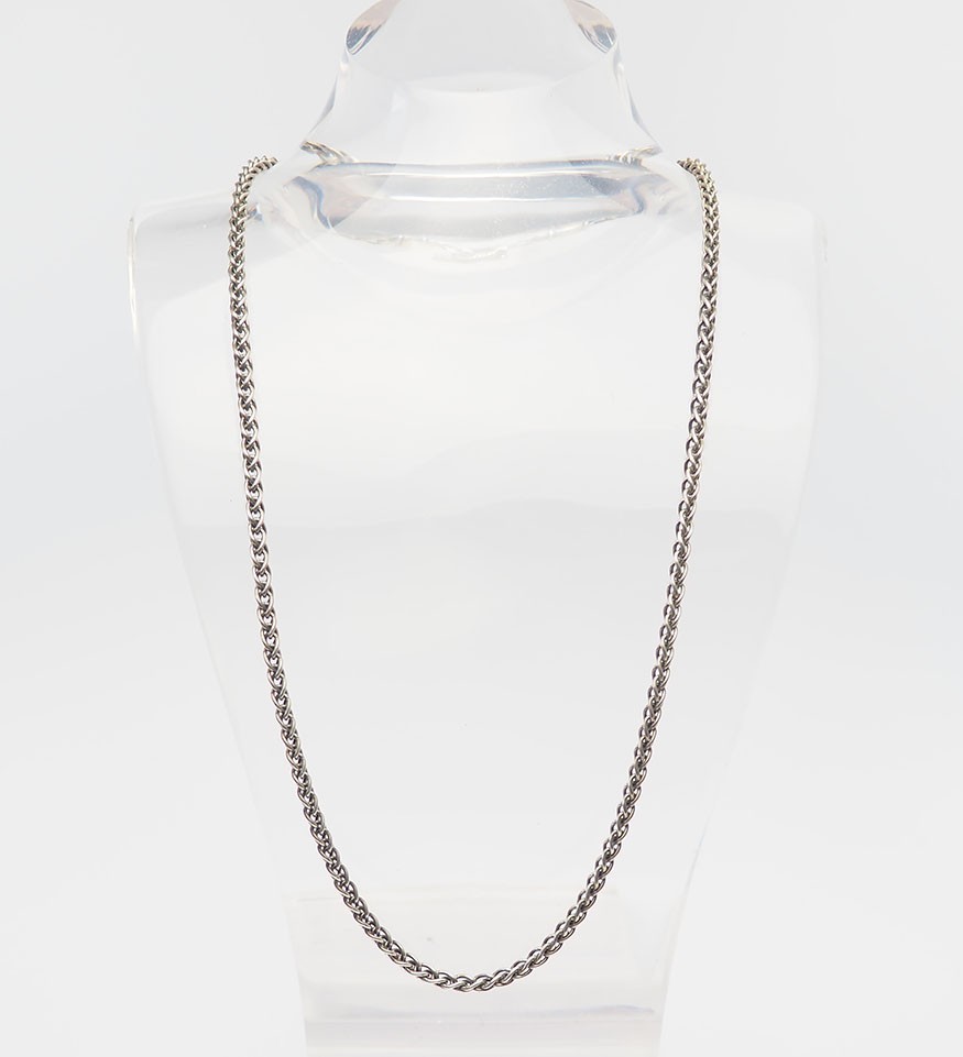 Ann King beautiful long sterling silver vintage 24 inch chain vintage necklace