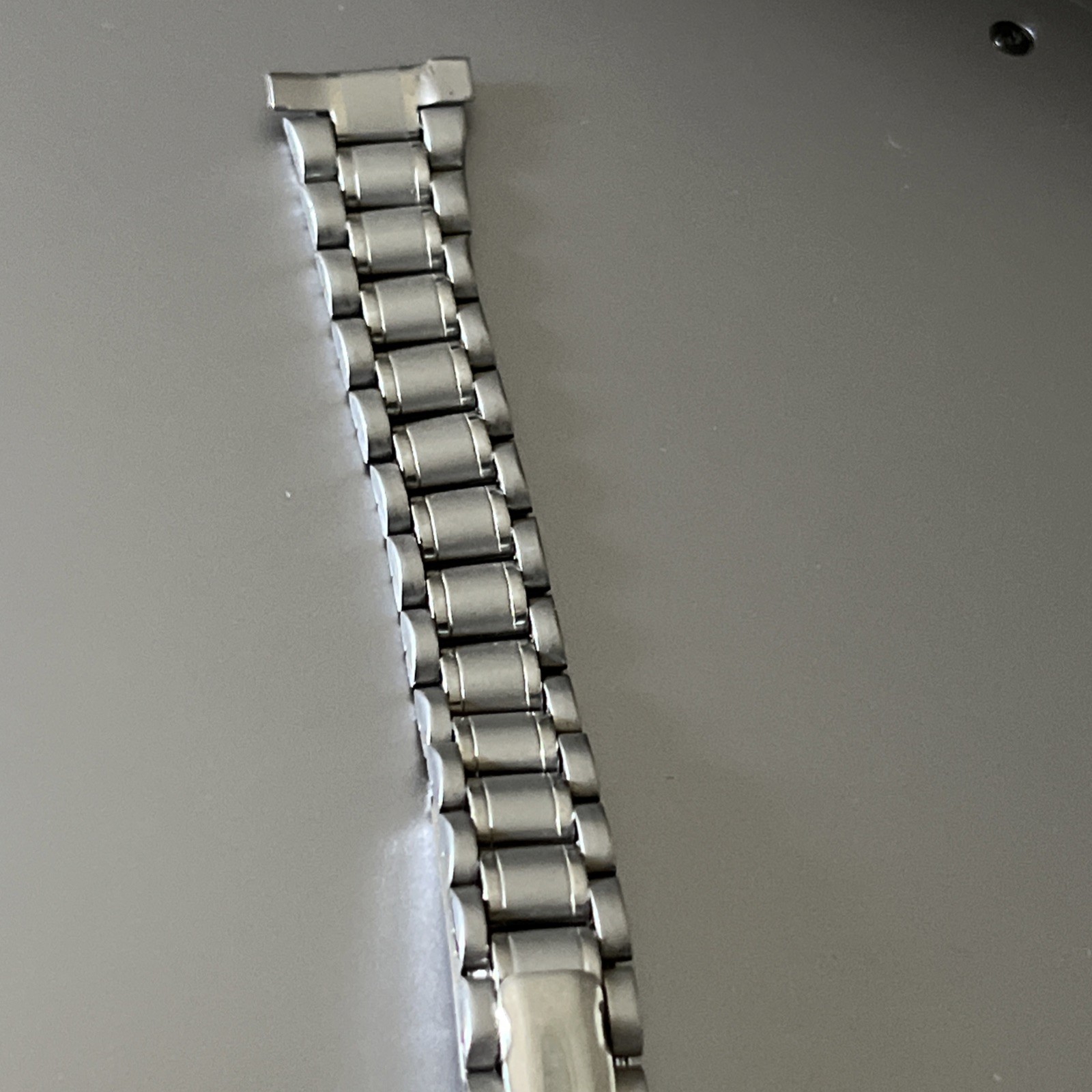 14 mm Watch Oyster Bracelet Stainless Steel Matte Polished Hidden Folding Clasp