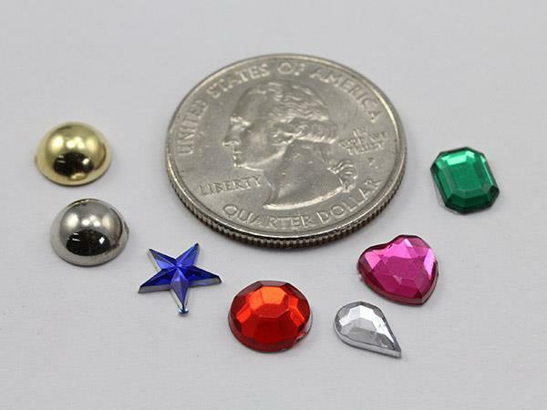 Stick On Rhinestones Plastic Face Gems Body Jewels Cards For DIY Craft & Parties