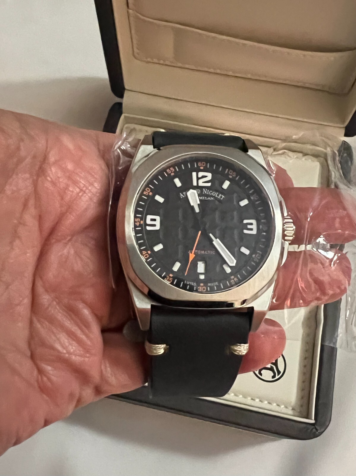Armand Nicolet JH9 Automatic Black Dial Men’s Watch A660