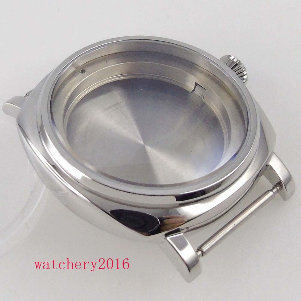 Polished 42mm Sapphire Watch Case For NH35A NH36A movement 200m Water Resistance