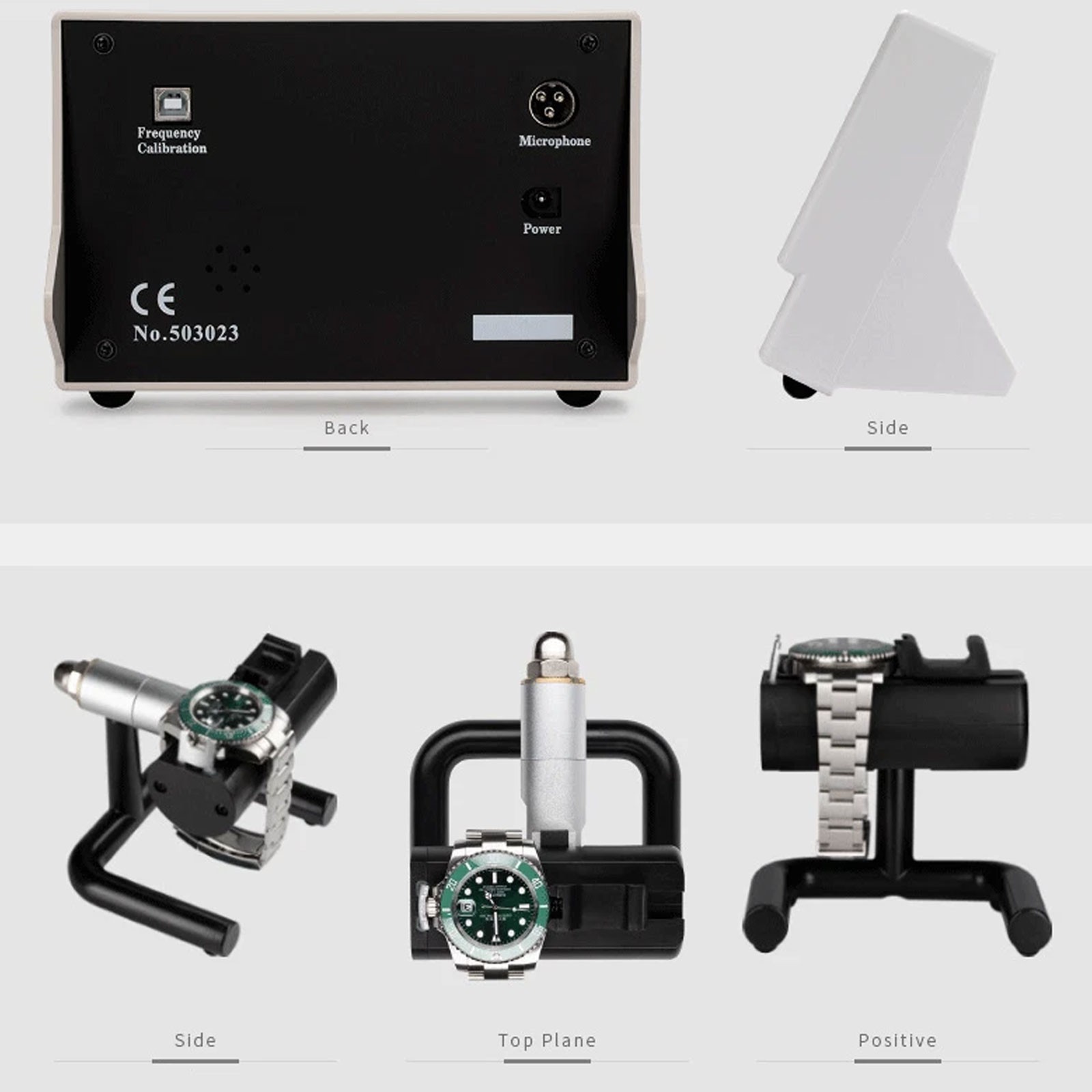 No.1900 Weishi Timegrapher Mechanical Watch Timing Machine Multifunction BlacktS
