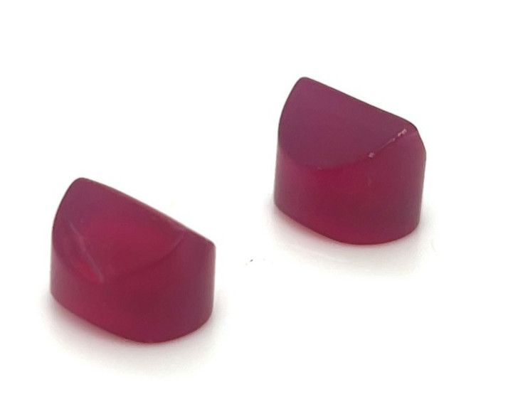 Red Flame Fusion Lab Created Lapidary Rubies 25cts
