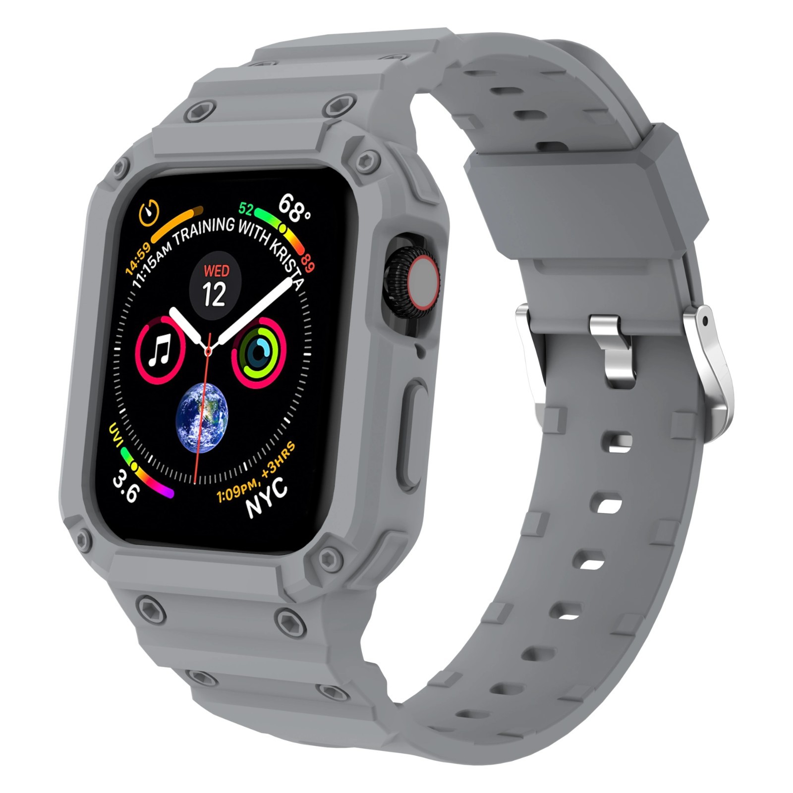 Rugged Apple Watch Band Bumper Case Cover Strap Iwatch SE 9 8 7 6 5 4 3 2