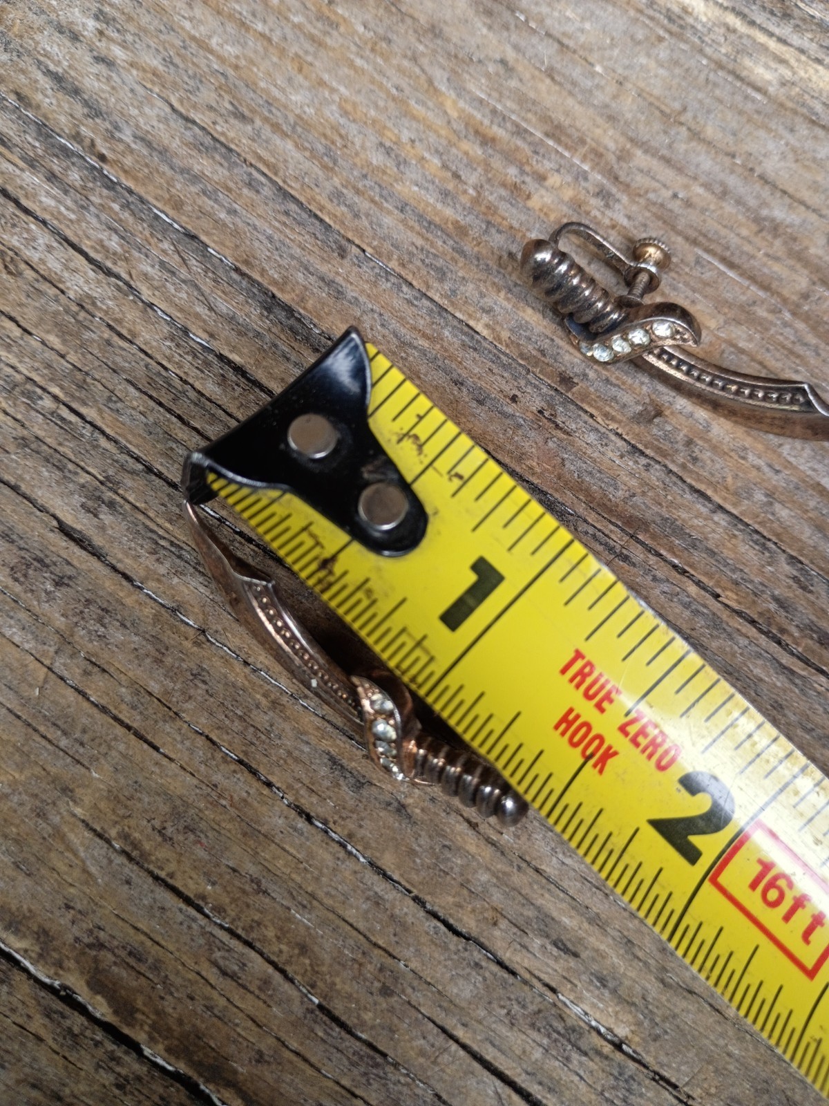 Vintage Sterling Silver Sword Screw Back Earrings 7.36 Grams