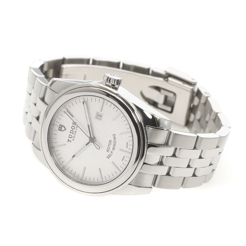 TUDOR Glamor date 53000 Silver Dial Automatic Boy’s Watch_871595