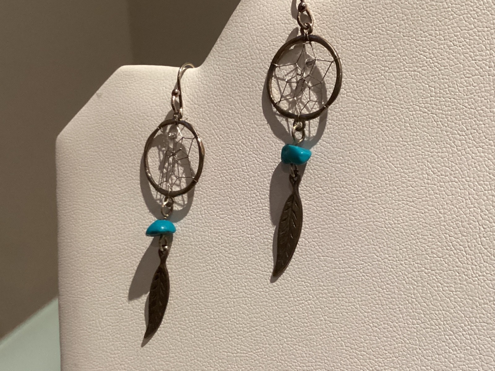 dream sensor earrings. 925 silver and turquoise.