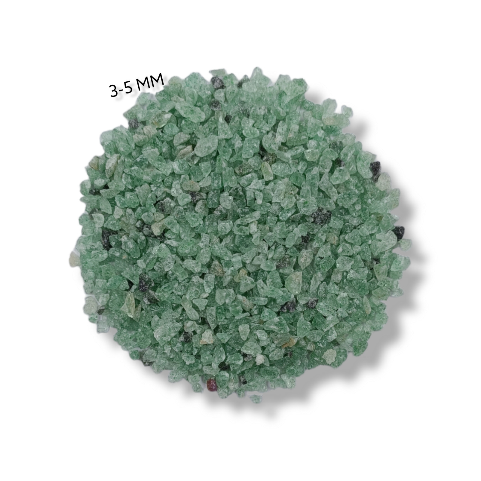 Crushed Green Strawberry Quartz Coarse Inlay Woodworking, Stone Healing Powder