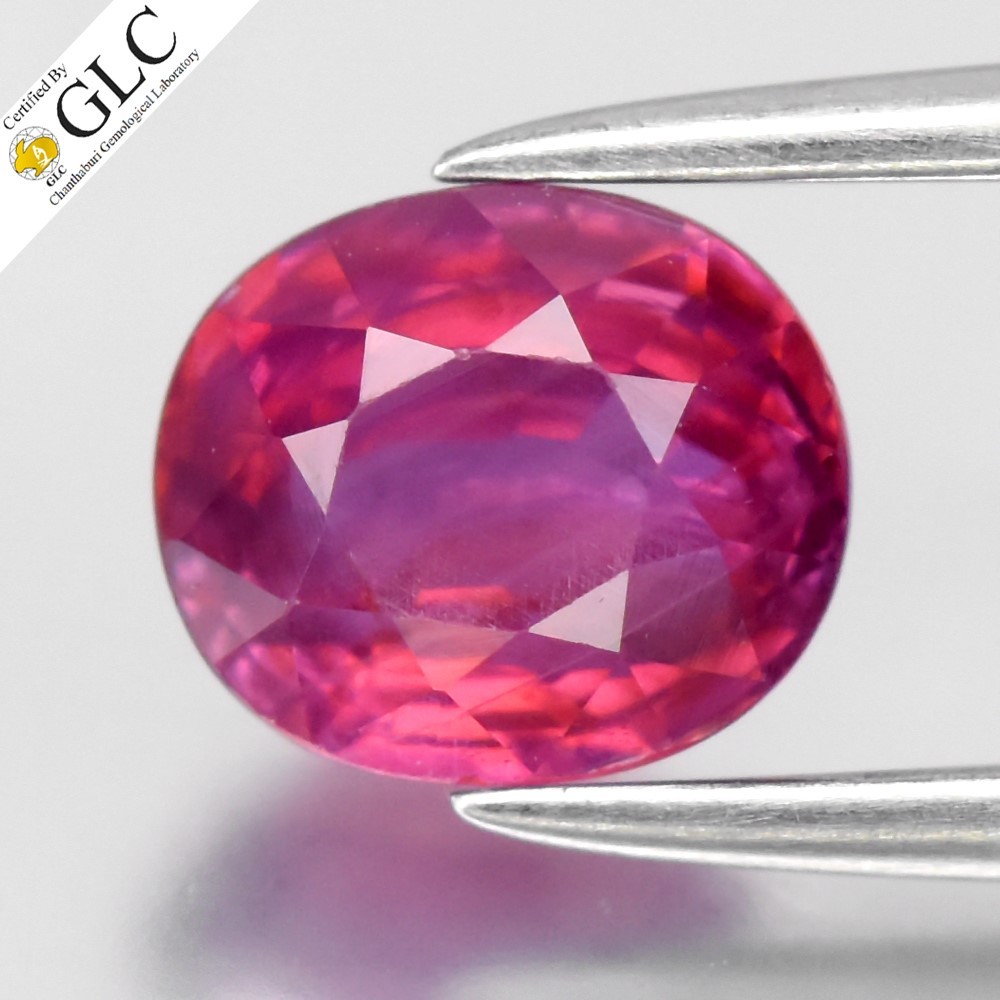 💎GLC CERTIFIED 0.99ct Oval Natural Pink Sapphire – Unheated Mozambique Gemstone