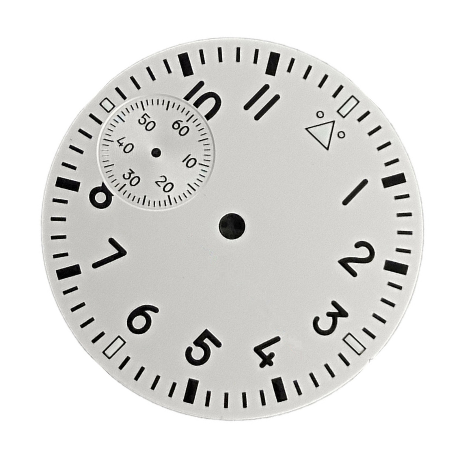 37mm Green Luminous Watch Dial White Face For ETA 6497 ST3600 Movement Upgrade G