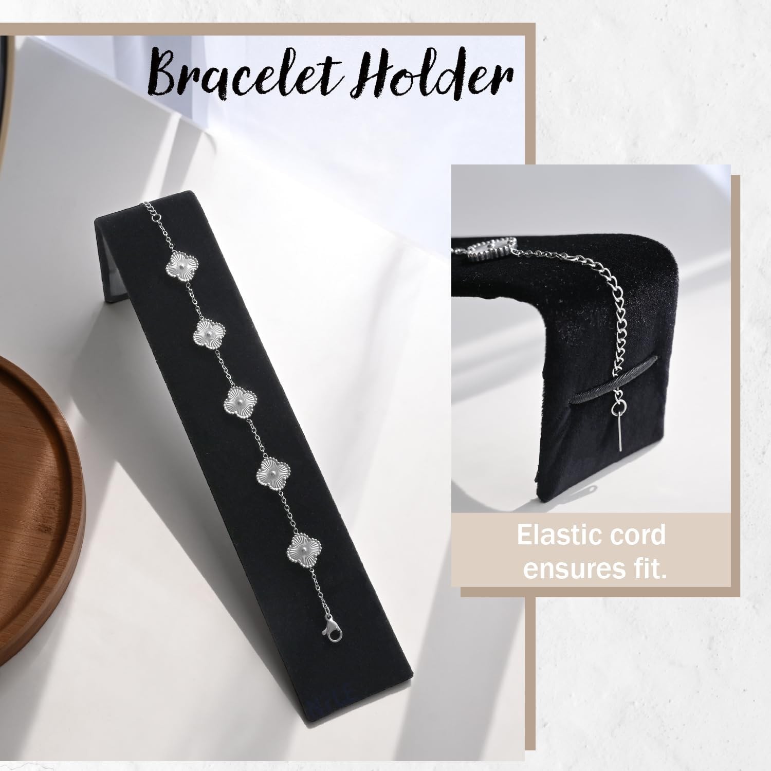 Multi-Functional Jewelry Display Set – 9 Pieces of Black Velvet Elegance