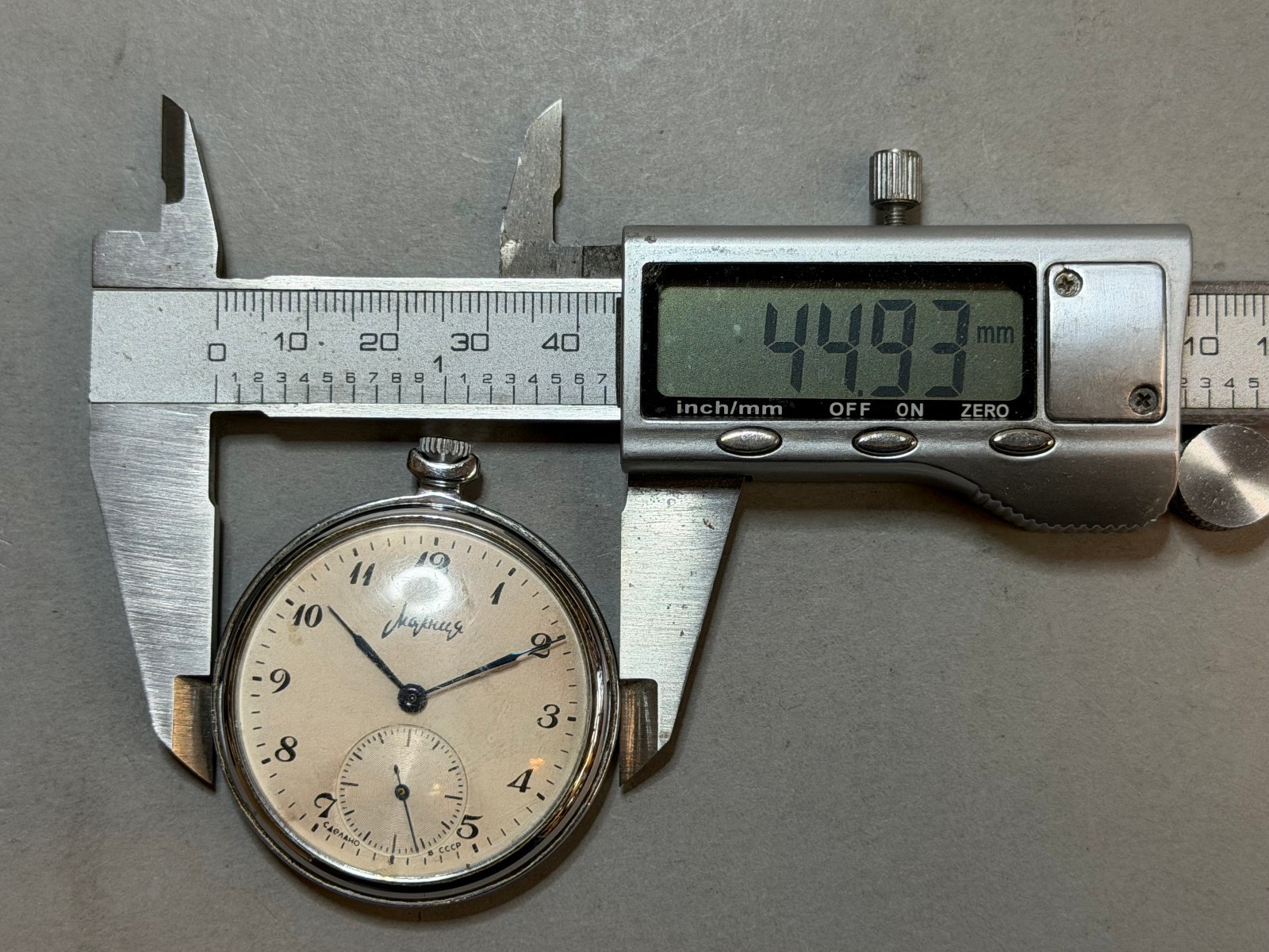 Vintage Molnija Pocket Watch USSR Soviet Mechanical 18 Jewels Cal. 3602 Working