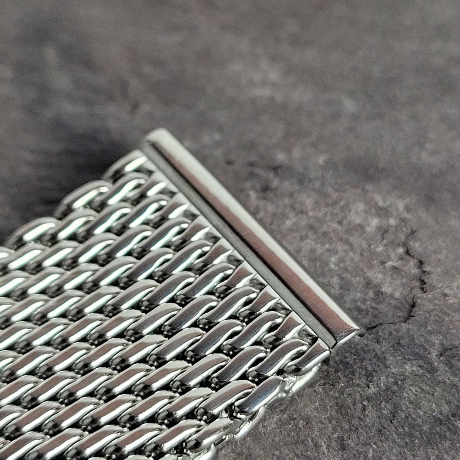 316L Steel No Time to Die Style Bond Milanese Mesh Watch Strap 20mm 22mm 18mm