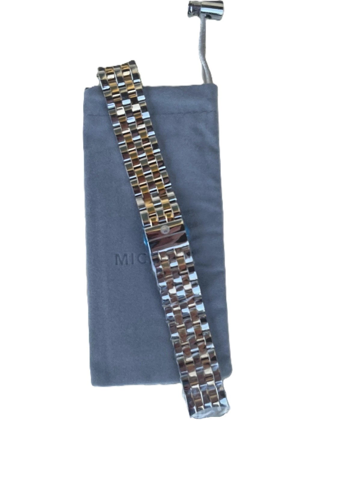 MICHELE LADIES SPORT SAIL 20mm 18K Two Tone WATCH BRACELET MS20CX285048 $400.