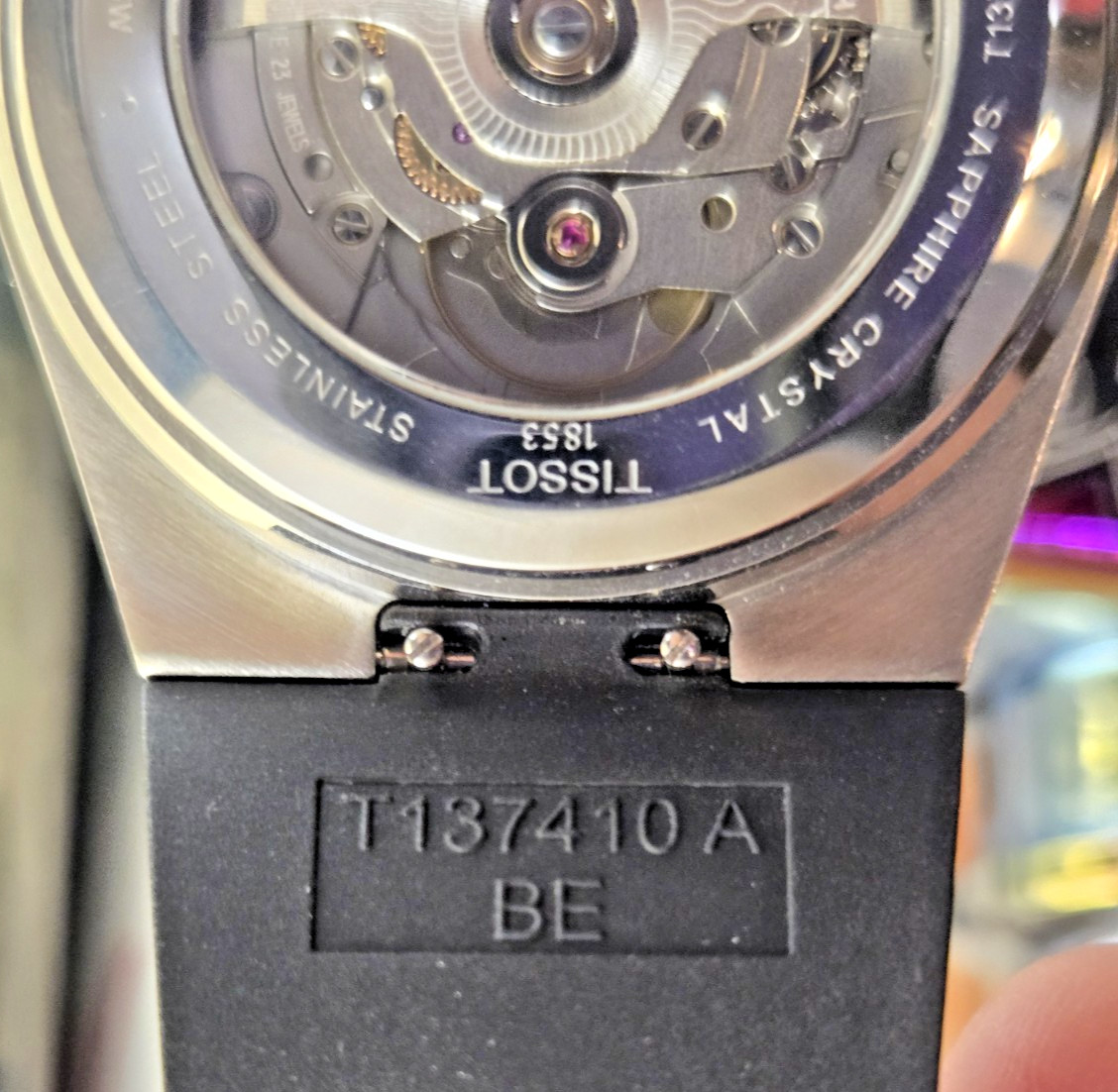 Tissot PRX Powermatic 80 Auto Blue Dial Steel Sapphire 100m Black Rubber