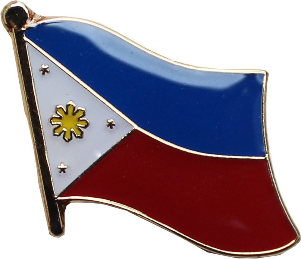 Wholesale Pack of 3 Philippines Country Flag Bike Hat Cap lapel Pin