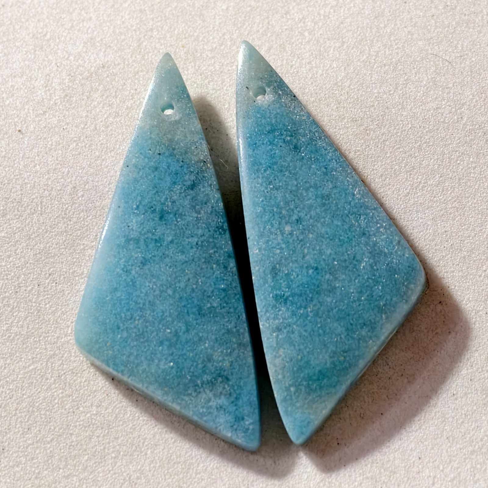35 Cts Natural Trolleite Drilled Pair Cabochon Gemstone For Jewelry 36.1X15.1 MM