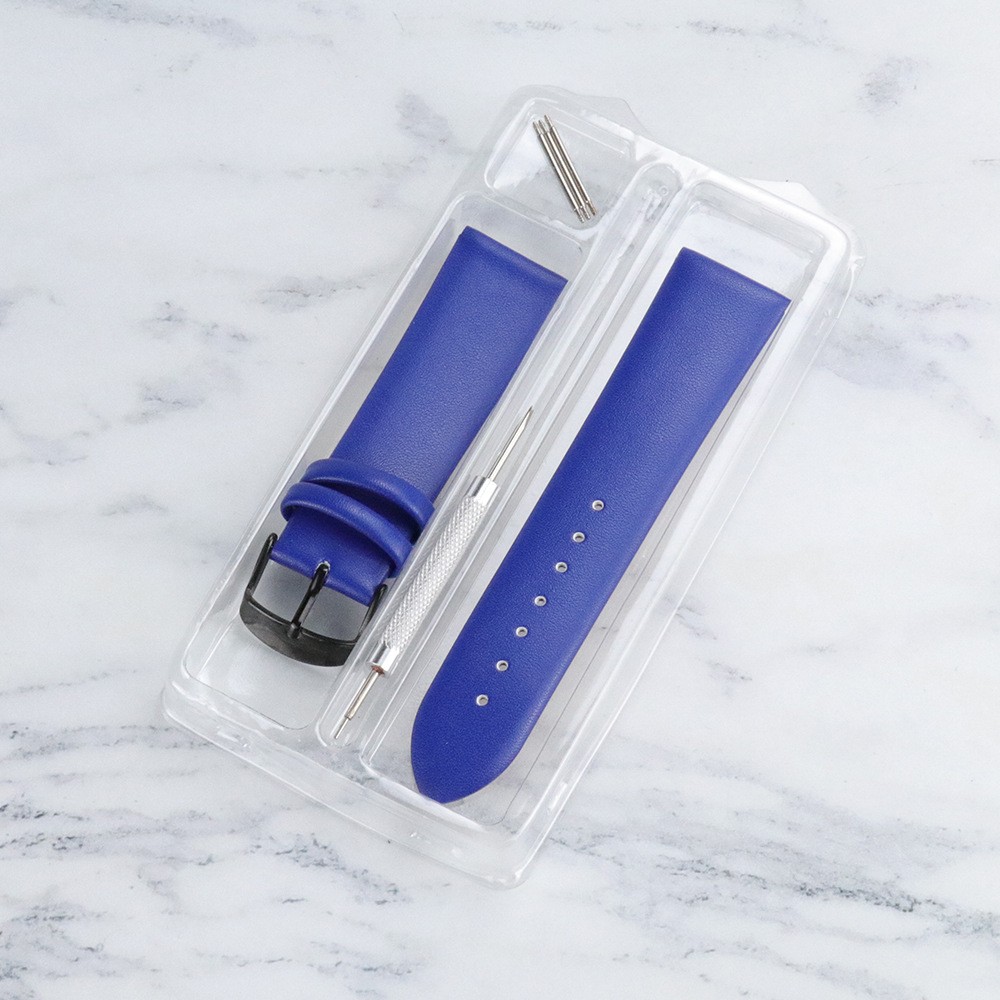 High quality genuine leather watch strap boxed needle buckle wristband 20mm 22mm